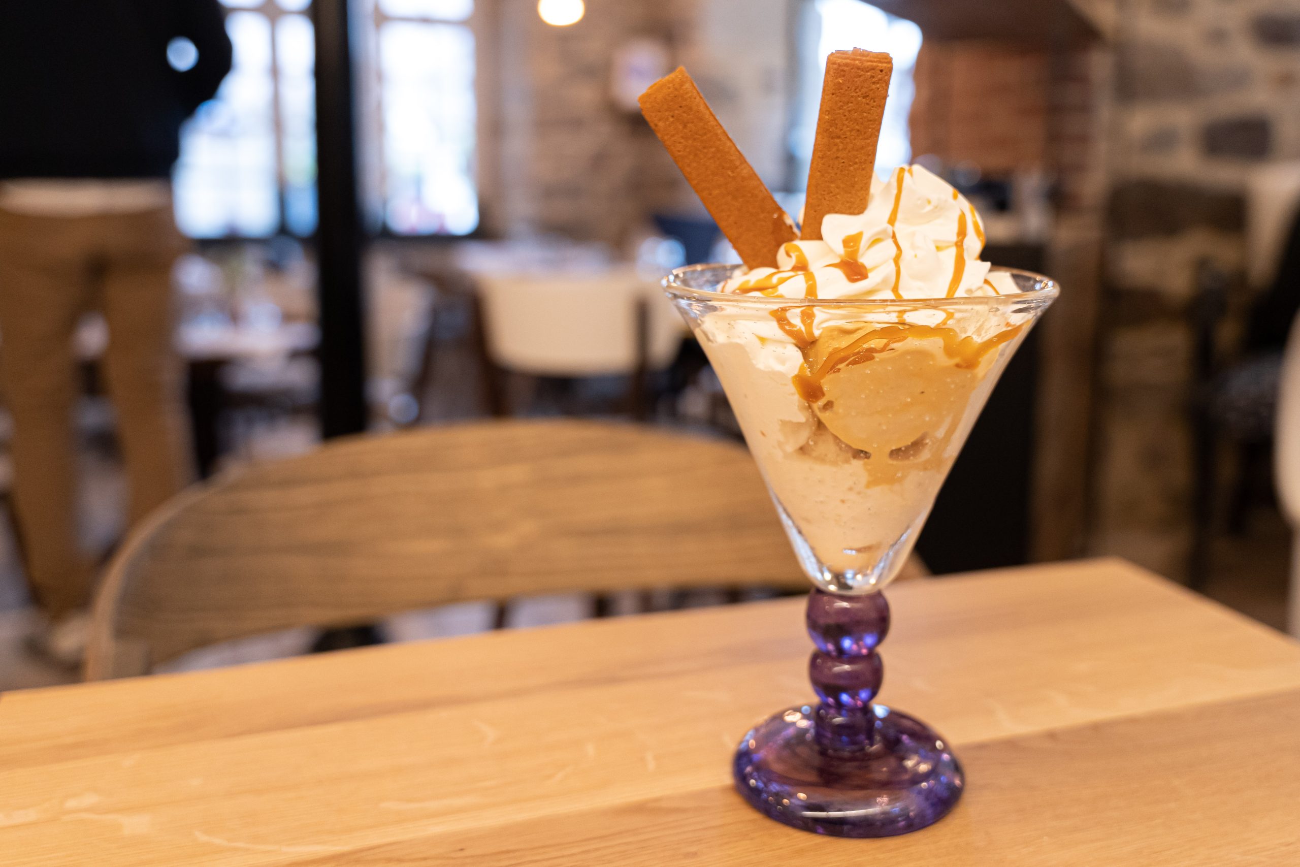 photo d'une glace au caramel