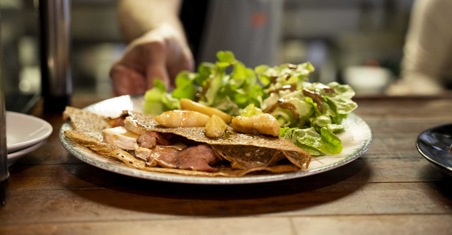 Interieur de la creperie